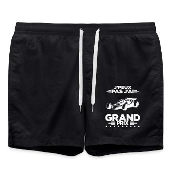 Je Peux Pas J'ai Grand Prix - Short de bain - noir - Devant - AI Model Male 185 light (185cm)