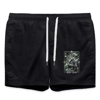 Éternel roi de trèfle - Short de bain - noir - Devant - AI Model Male 185 light (185cm)