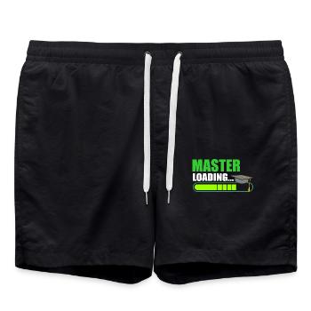 Master Loading Masterabschluss - Badeshorts - Schwarz - Vorne - AI Model Male 185 light (185cm)