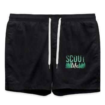 Scouting Scout Life - Badeshorts - Schwarz - Vorne - AI Model Male 185 light (185cm)