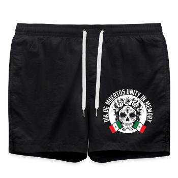 Dia De Muertos Unity in memory - Badeshorts - Schwarz - Vorne - AI Model Male 185 light (185cm)