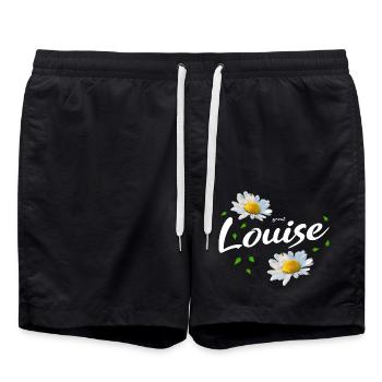 Louise - Badeshorts - Schwarz - Vorne - AI Model Male 185 light (185cm)
