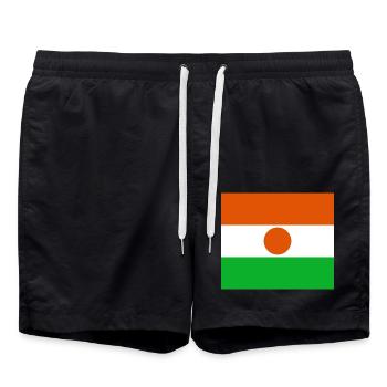Niger - Badeshorts - Schwarz - Vorne - AI Model Male 185 light (185cm)