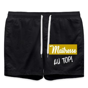 GELIEBTE. VIELEN DANK - Badeshorts - Schwarz - Vorne - AI Model Male 185 light (185cm)