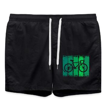 Fahrrad - Badeshorts - Schwarz - Vorne - AI Model Male 185 light (185cm)