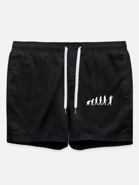 Evolution Rapper Rapgeschichte Hip-Hop Rap - Badeshorts - Schwarz