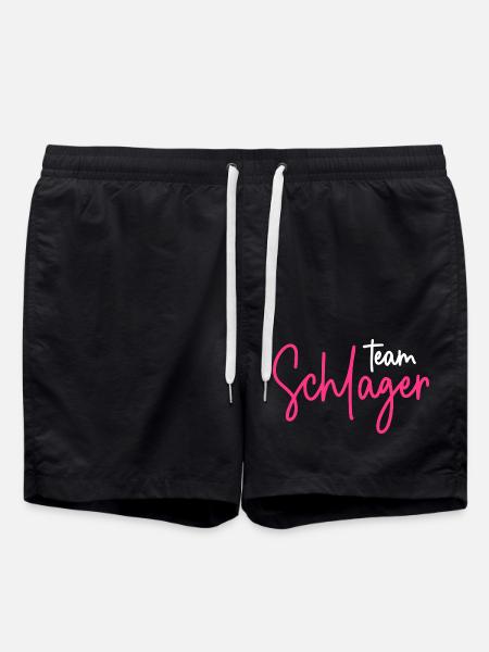 Team Schlager - Badeshorts - Schwarz