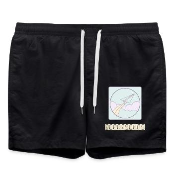 departure - Badeshorts - Schwarz - Vorne - AI Model Male 185 light (185cm)