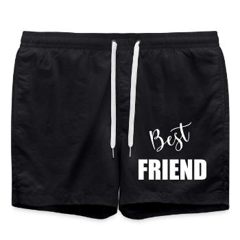 BEST FRIEND. AMITIE - Badeshorts - Schwarz - Vorne - AI Model Male 185 light (185cm)