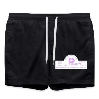 auf den Punkt kommen - Badeshorts - Schwarz - Vorne - AI Model Male 185 light (185cm)