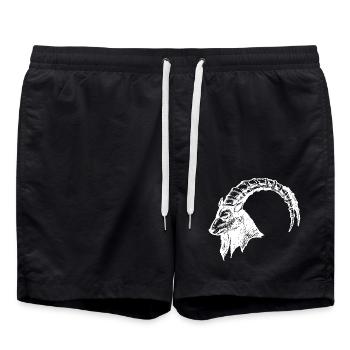 STEINBOCK - Badeshorts - Schwarz - Vorne - AI Model Male 185 light (185cm)