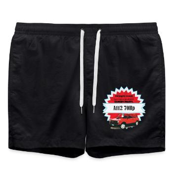 A112 - routes droites - Short de bain - noir - Devant - AI Model Male 185 light (185cm)
