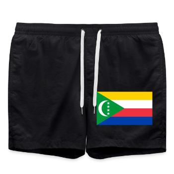 Komoren - Badeshorts - Schwarz - Vorne - AI Model Male 185 light (185cm)