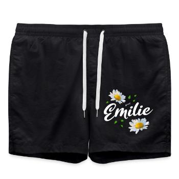 Emilie - Badeshorts - Schwarz - Vorne - AI Model Male 185 light (185cm)