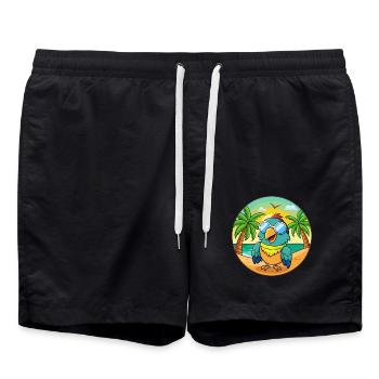 Lunettes de soleil Parrot Funny Cartoon Summer Beach - Short de bain - noir - Devant - AI Model Male 185 light (185cm)