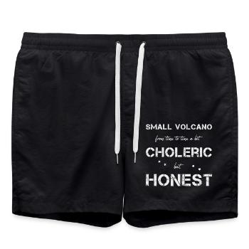 choleric honest - Badeshorts - Schwarz - Vorne - AI Model Male 185 light (185cm)