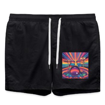 Batterie - Badeshorts - Schwarz - Vorne - AI Model Male 185 light (185cm)