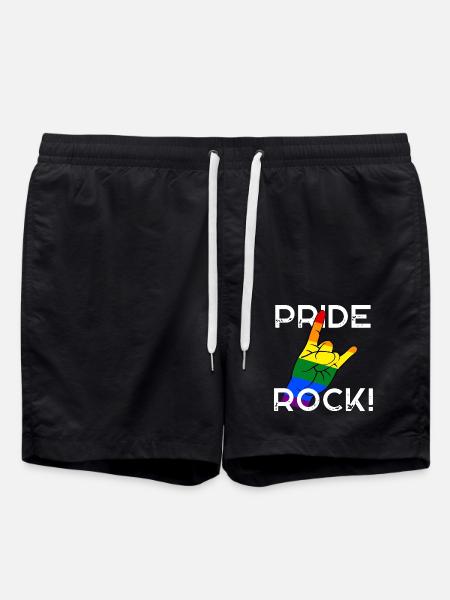 Pride Rock! - Badeshorts - Schwarz