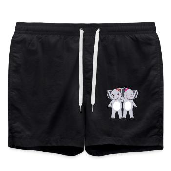 Elephanten Elefanten - Badeshorts - Schwarz - Vorne - AI Model Male 185 light (185cm)