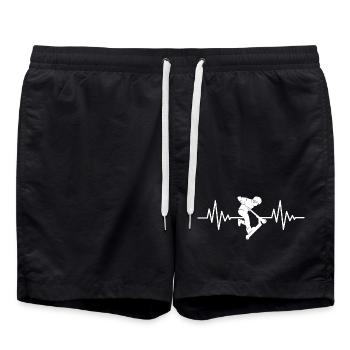 Stunt Scooter Tricks Herzlinie Tretroller - Badeshorts - Schwarz - Vorne - AI Model Male 185 light (185cm)