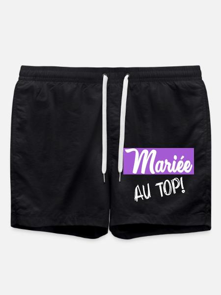 Bachelorette party. WEDDING - Swim Trunks - black