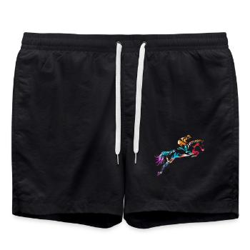 Pfeilschnelle Eventing Amazone - Badeshorts - Schwarz - Vorne - AI Model Male 185 light (185cm)