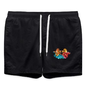 Fachkundiger Nierenarzt Dialysepraxis - Badeshorts - Schwarz - Vorne - AI Model Male 185 light (185cm)