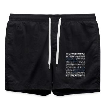 Schlagfertige Rudercrew Regatta - Badeshorts - Schwarz - Vorne - AI Model Male 185 light (185cm)