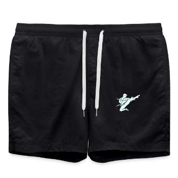 Karate Karateka - Badeshorts - Schwarz - Vorne - AI Model Male 185 light (185cm)