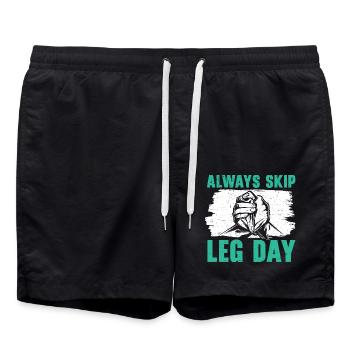 Immer Beintag auslassen Arm Wrestle Arm Wrestling - Badeshorts - Schwarz - Vorne - AI Model Male 185 light (185cm)