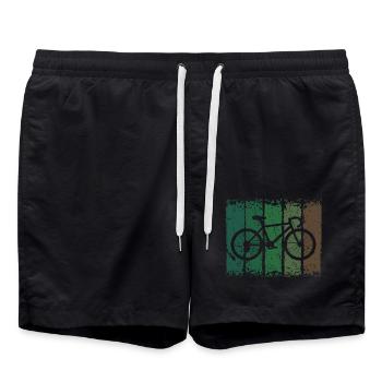 Fahrrad - Badeshorts - Schwarz - Vorne - AI Model Male 185 light (185cm)