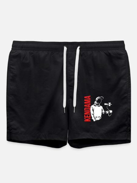 Flinkes Kendama Geschicklichkeitsspiel - Badeshorts - Schwarz