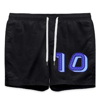 10. 10 ANS. 10e ANNIVERSAIRE. ANNIVERSAIRE 10 ANS. - Short de bain - noir - Devant - AI Model Male 185 light (185cm)