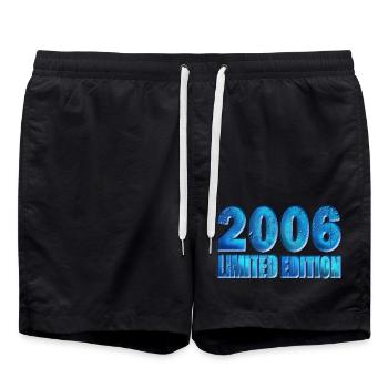 2006 Limited Edition 18. Geburtstag - Badeshorts - Schwarz - Vorne - AI Model Male 185 light (185cm)