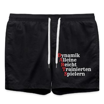 Darts Darts Darts - Badeshorts - Schwarz - Vorne - AI Model Male 185 light (185cm)
