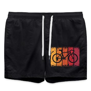 Fahrrad - Badeshorts - Schwarz - Vorne - AI Model Male 185 light (185cm)