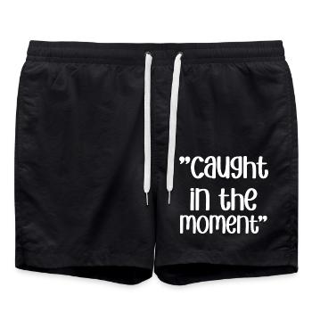 Songtexte Musikliebhaber Songwriter Musikfestival - Badeshorts - Schwarz - Vorne - AI Model Male 185 light (185cm)