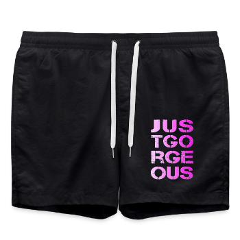 einfach großartig gorgeous spitze perfekt - Badeshorts - Schwarz - Vorne - AI Model Male 185 light (185cm)