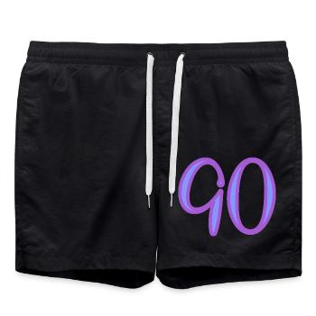 90 - Swim Trunks - black - Front - AI Model Male 185 light (185cm)
