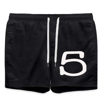 5. 5 JAHRE. 5-JÄHRIGES JUBILÄUM. 5-JÄHRIGES JUBILÄUM. 5. - Badeshorts - Schwarz - Vorne - AI Model Male 185 light (185cm)