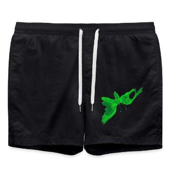 GreenLightButterfly Fantasy - Badeshorts - Schwarz - Vorne - AI Model Male 185 light (185cm)