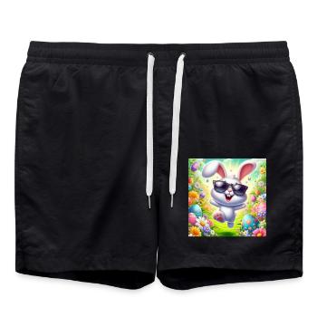 Happy Easter Bunny - Swim Trunks - black - Front - AI Model Male 185 light (185cm)