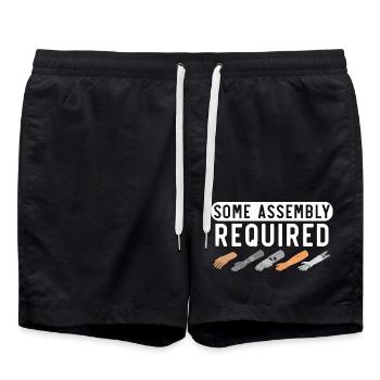 Einige Montage erforderlich Disability Funny Amput - Badeshorts - Schwarz - Vorne - AI Model Male 185 light (185cm)