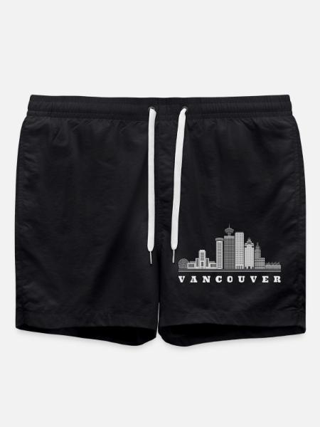 Vancouver Skyline Canada - Short de bain - noir