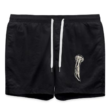 Qualle Jellyfish Ozean maritim save the deep blue - Badeshorts - Schwarz - Vorne - AI Model Male 185 light (185cm)