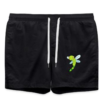 Libelle - Badeshorts - Schwarz - Vorne - AI Model Male 185 light (185cm)