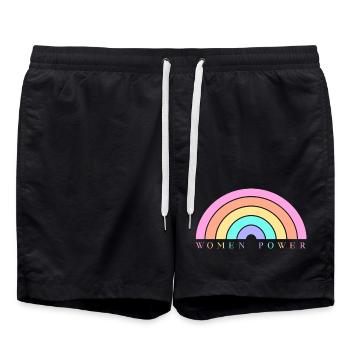 Women Power - Swim Trunks - black - Front - AI Model Male 185 light (185cm)