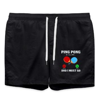 Table tennis - Swim Trunks - black - Front - AI Model Male 185 light (185cm)