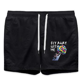 Songtexte Musikliebhaber Songwriter Musikfestival - Badeshorts - Schwarz - Vorne - AI Model Male 185 light (185cm)