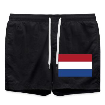 Niederlande - Badeshorts - Schwarz - Vorne - AI Model Male 185 light (185cm)